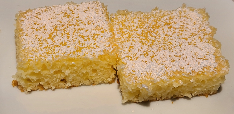 2 Ingredient Lemon Bars Recipe Served